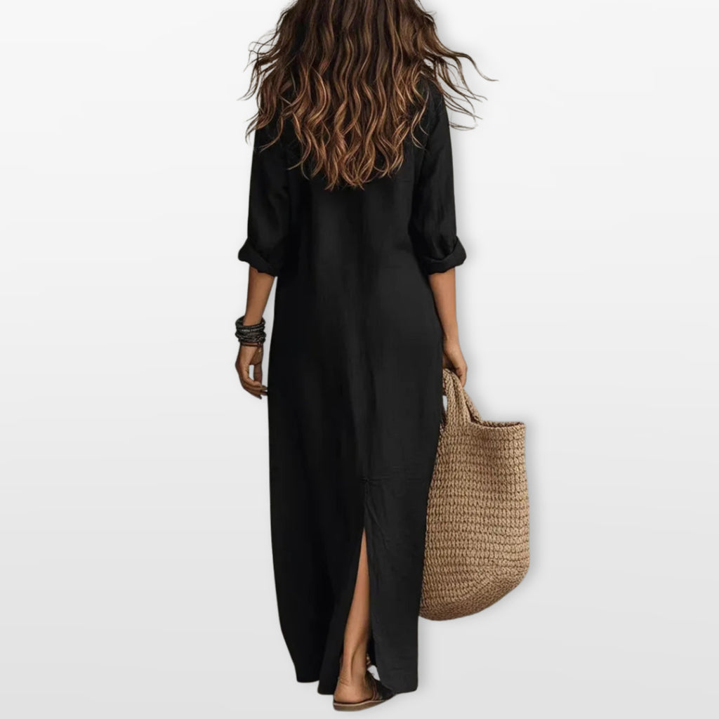 Women’s Loose Maxi Shirt Dress