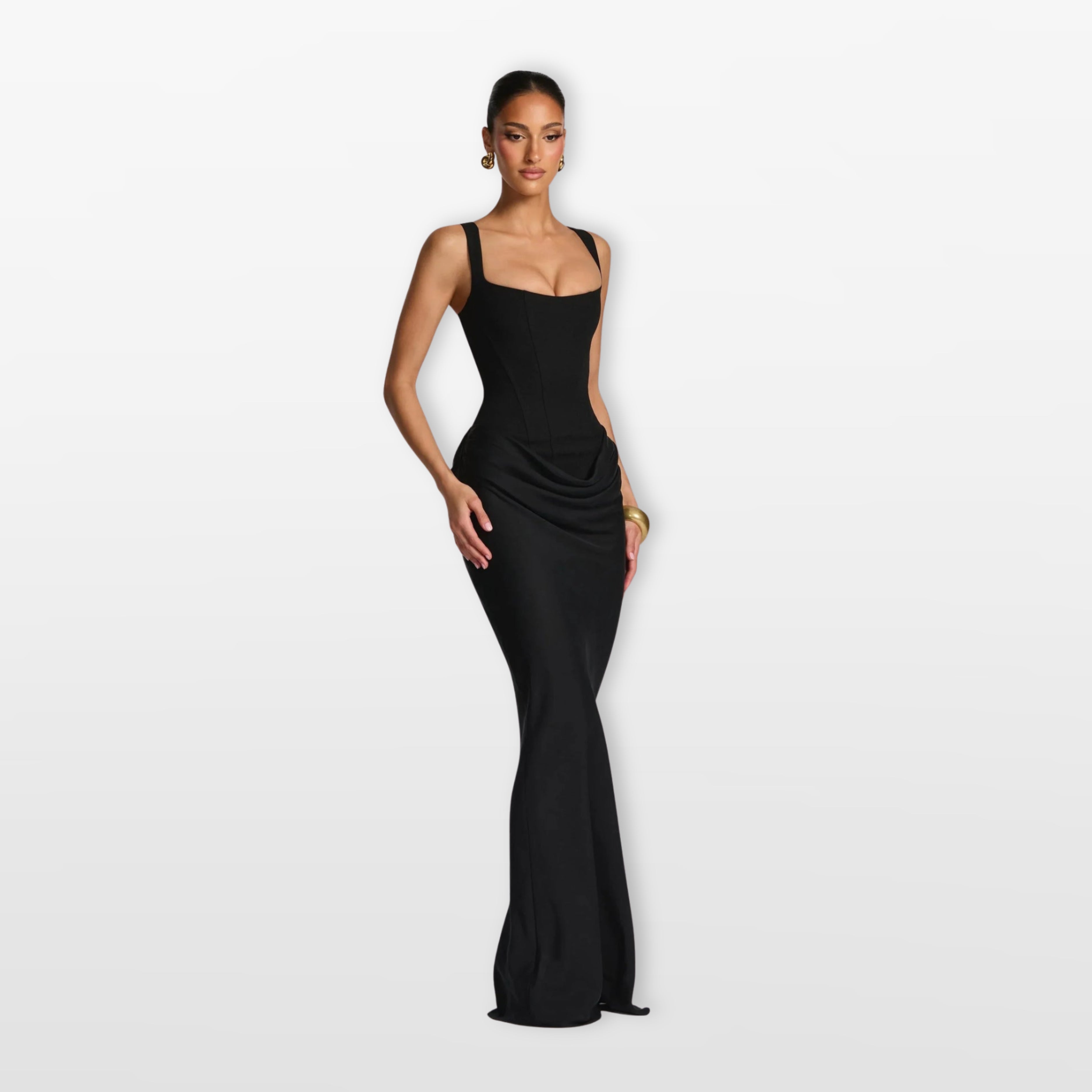 Women’s Bodycon Maxi Dress Lace Up