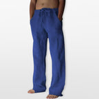 Men’s Wide Leg Pants Drawstring Trousers