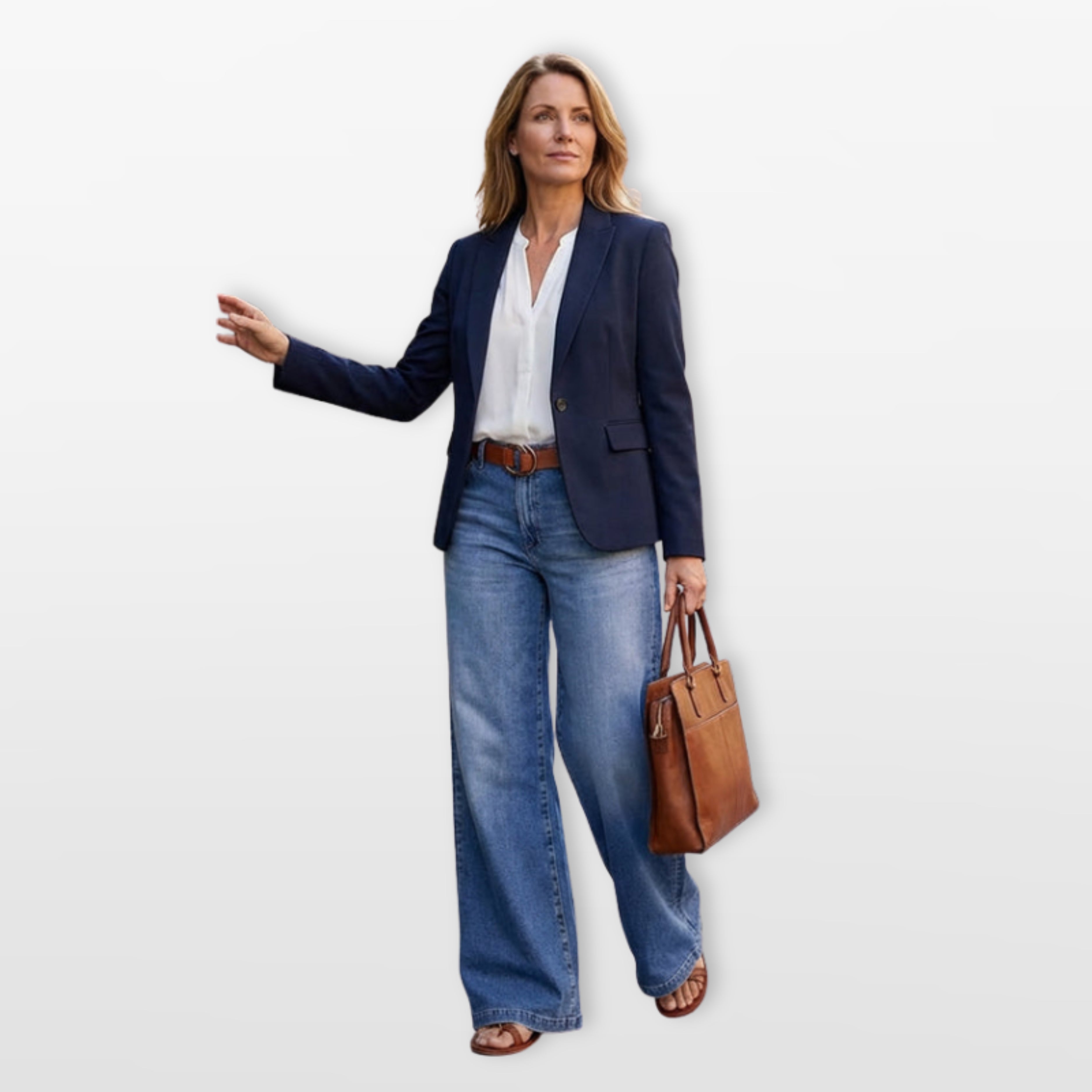 Women’s High Waisted Wide Leg Jeans