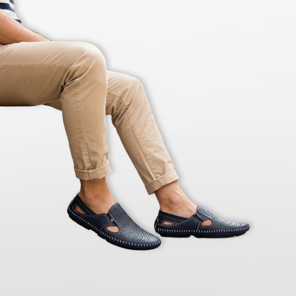 Men's Perforated Slip-On Loafers