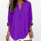 Women V Neck Casual Loose Blouse