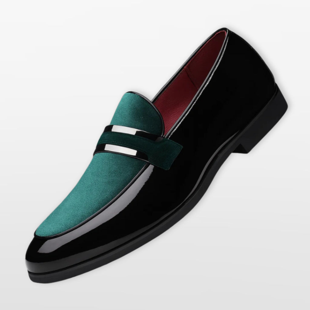 Men’s Velvet Patent Loafers