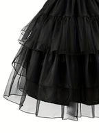 Women’s Halloween Wednesday Costume Dress Set