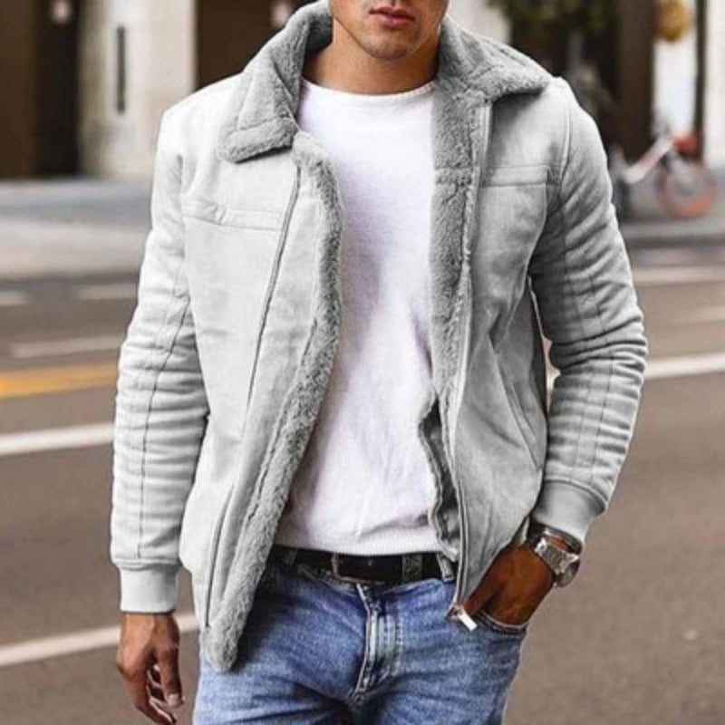 Men’s Short Collared Zip Jacket