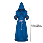 Unisex Halloween Hooded Monk Costume Robe