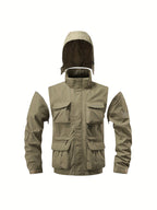 Men’s Utility Jacket with Detachable Hood