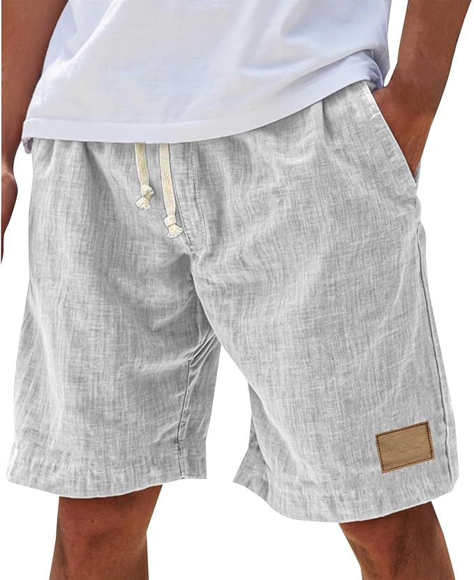 Men's Linen Drawstring Shorts