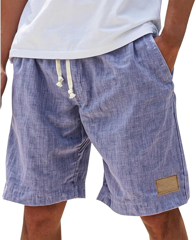 Men's Linen Drawstring Shorts
