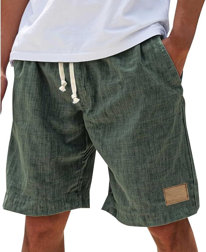 Men's Linen Drawstring Shorts