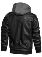 Men’s Hooded Moto Jacket