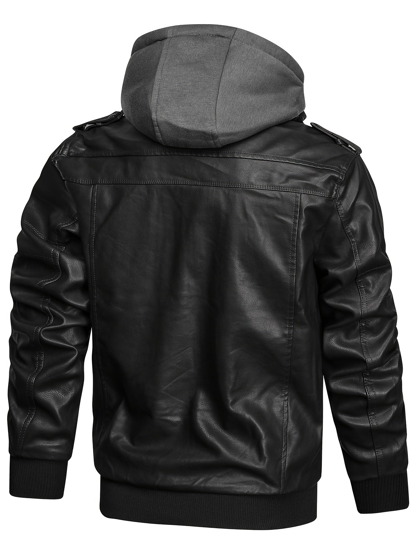 Men’s Hooded Moto Jacket
