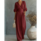 Women's Wrap Maxi Jumpsuit