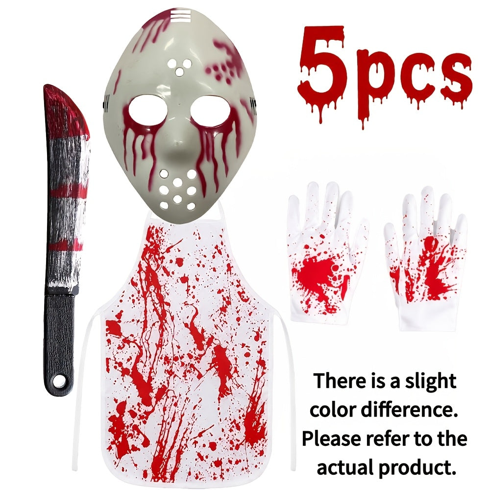 Men’s Halloween Butcher Costume Accessory Set
