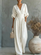 Women's Wrap Maxi Jumpsuit