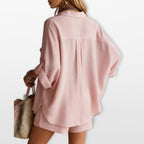 Women’s Two Piece Set Oversized Shirt