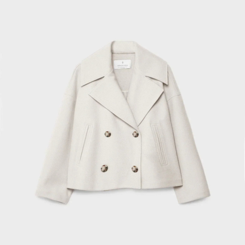 Women’s Cropped Double-Breasted Blazer