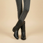 Women's Western Cowboy Boots with Embroidered Detail