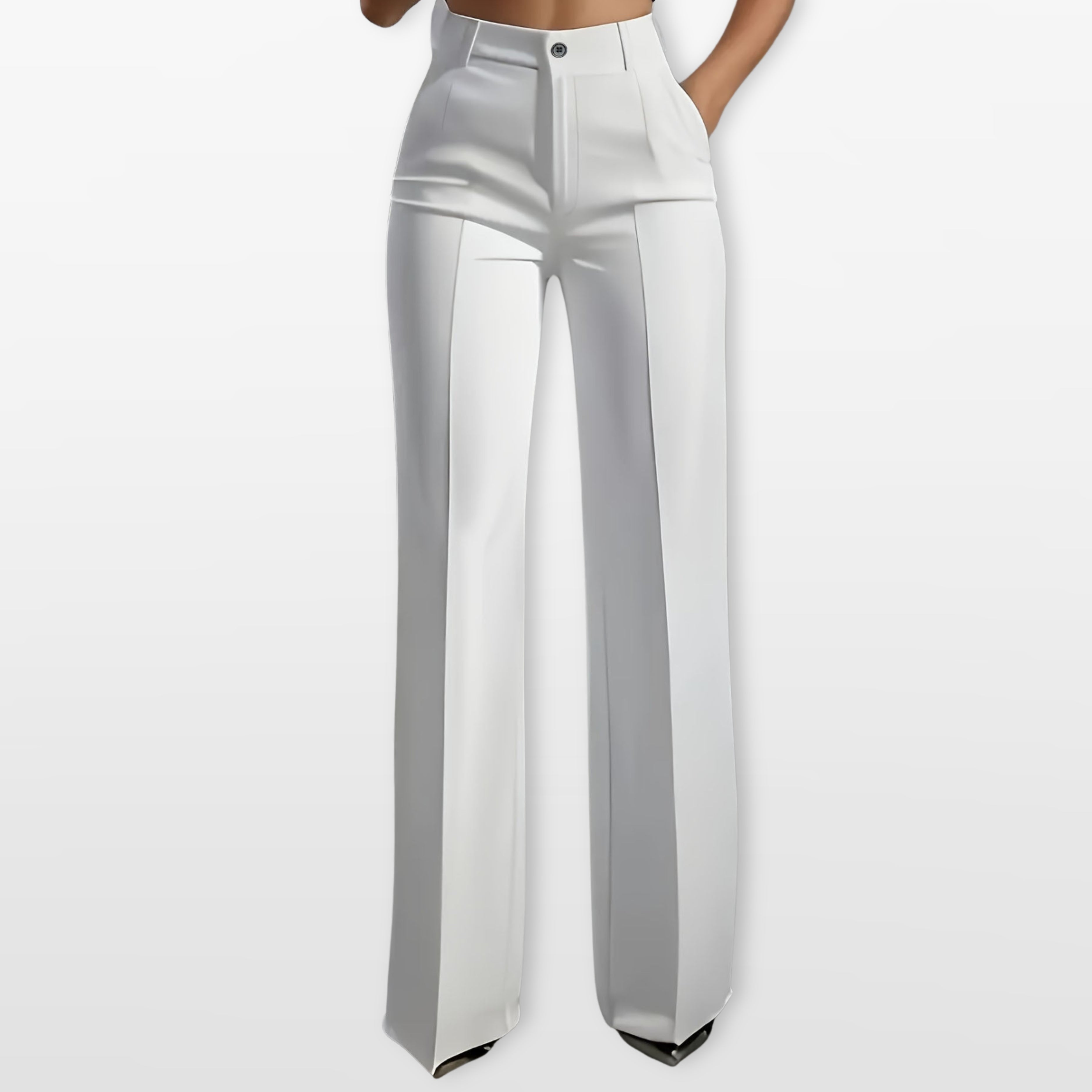Women’s High Waisted Tailored Straight Leg Trousers