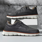 Men Minimalist Casual Leather Sneakers
