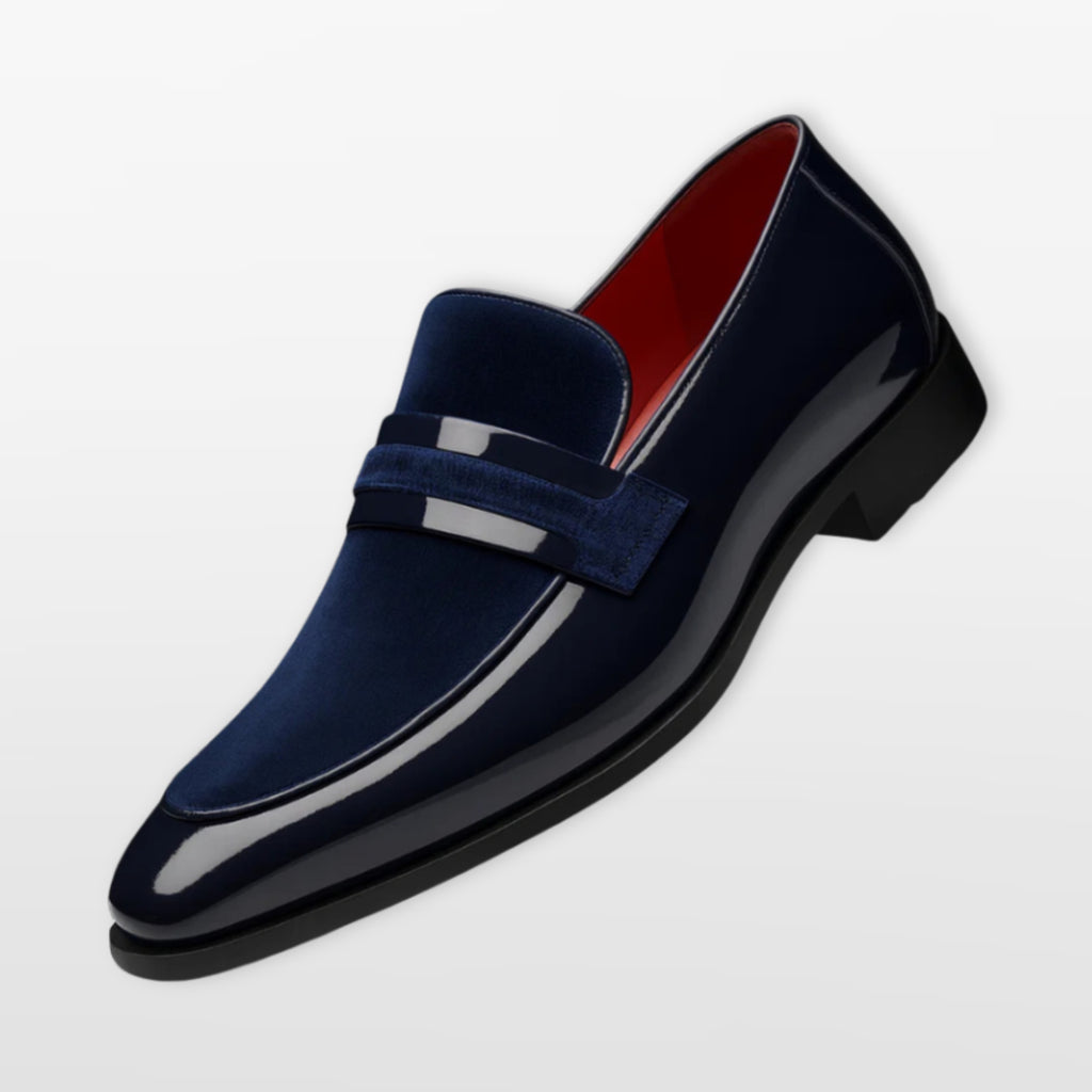 Men’s Velvet Patent Loafers