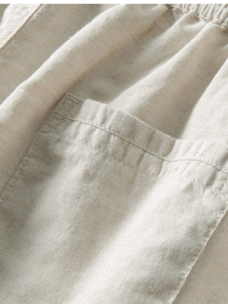 Men’s Casual Short Sleeve Shirt and Pants Set