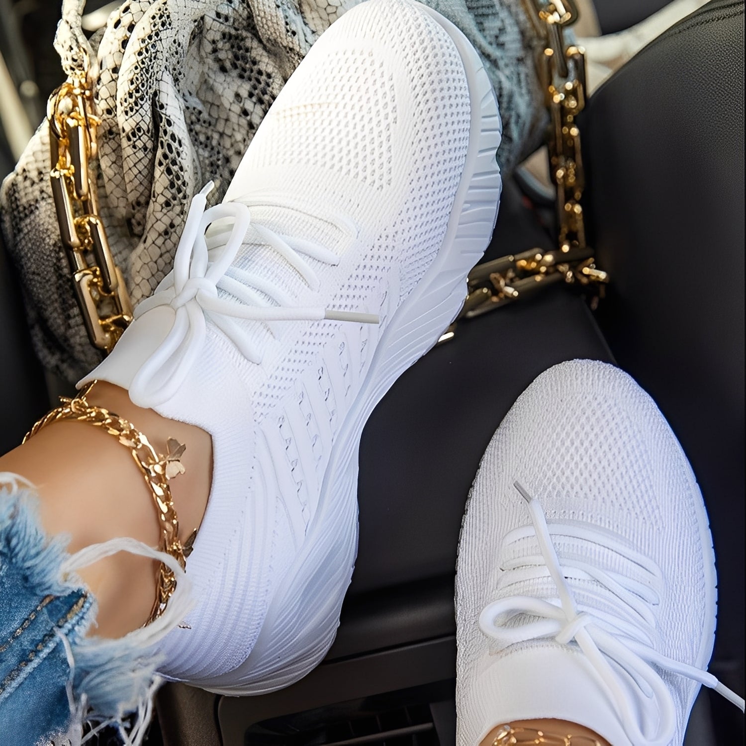 Women's Knit Walking Sneakers