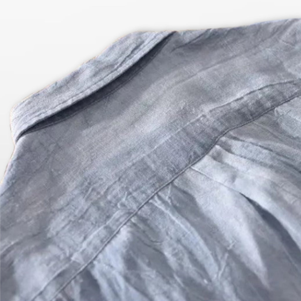 Men’s Linen Shirt Casual Short Sleeve
