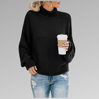 Women’s Chunky Knit Mock-Neck Sweater