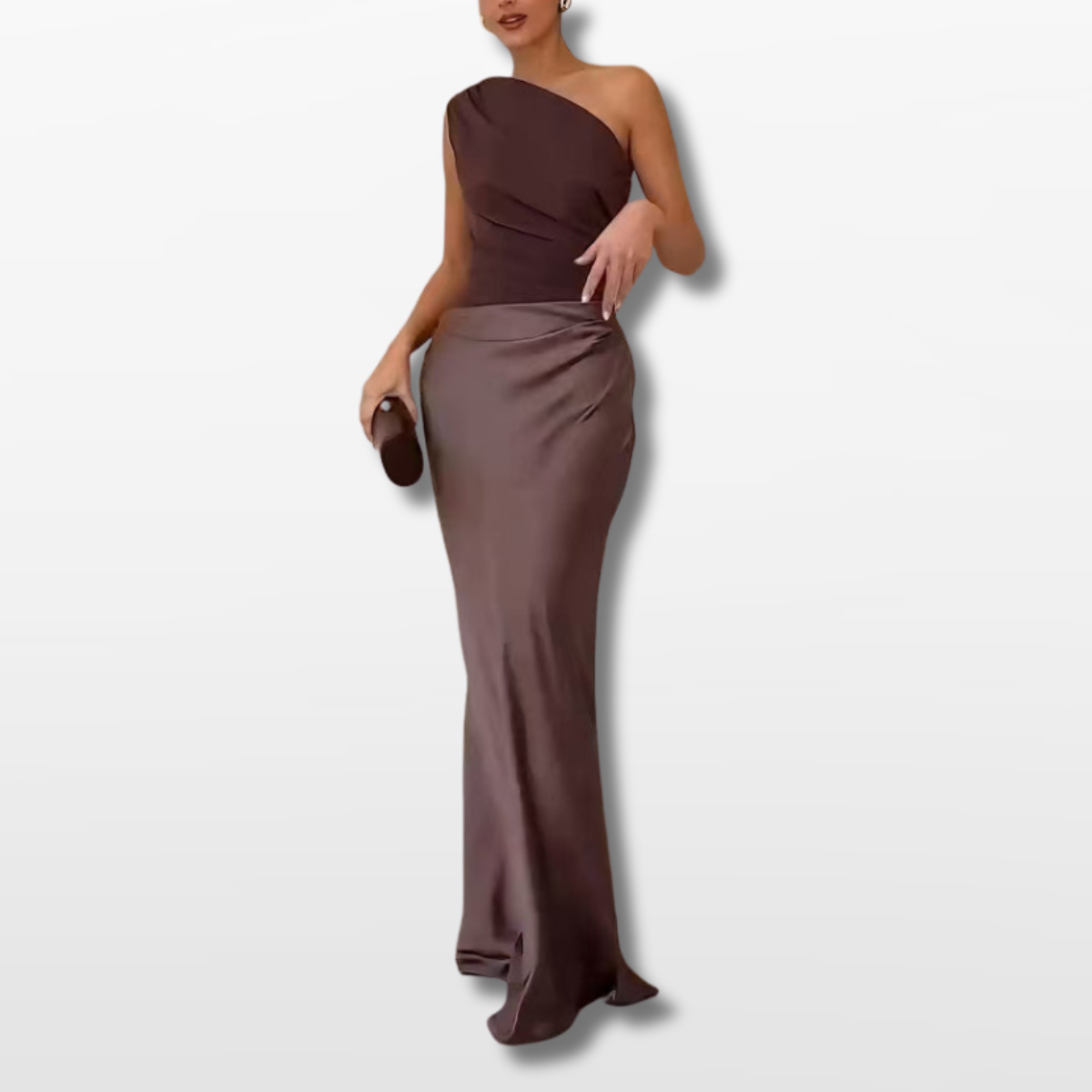 Women One Shoulder Elegant Evening Dress