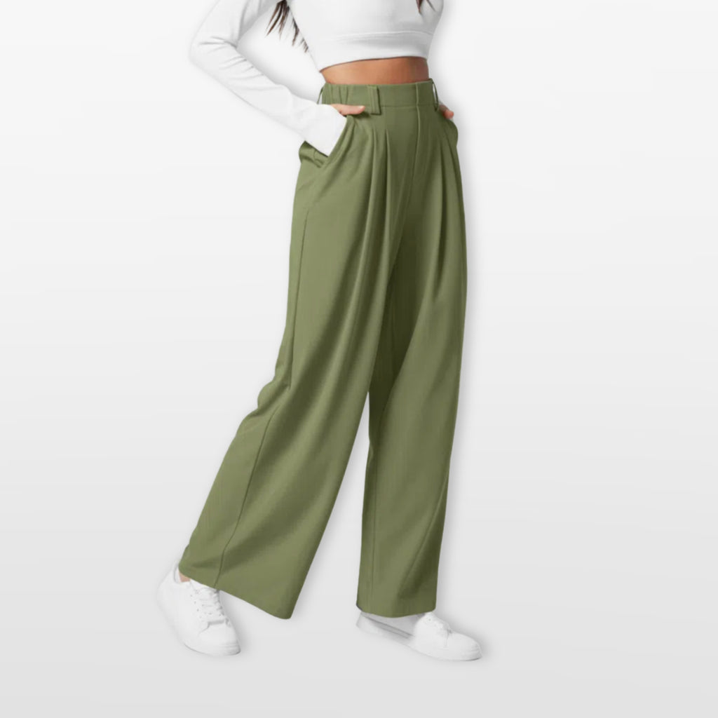 Women’s Wide Leg Pants High Waisted Pleated