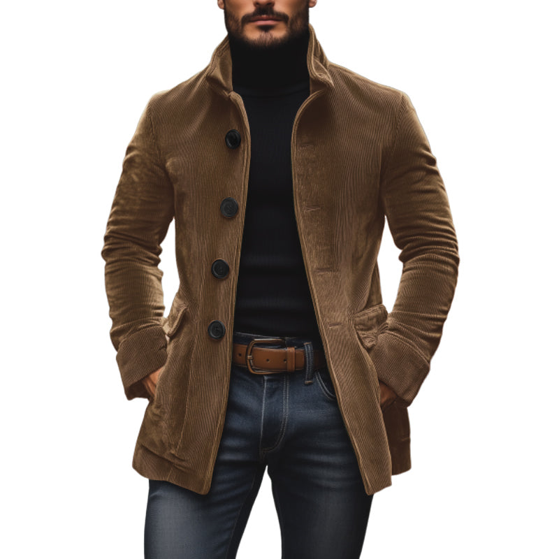 Men’s Button-Front Corduroy Jacket