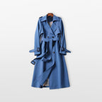Women’s Long Trench Coat Tailored Belted