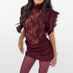 Women’s Sheer Lace Bodycon Mini Dress