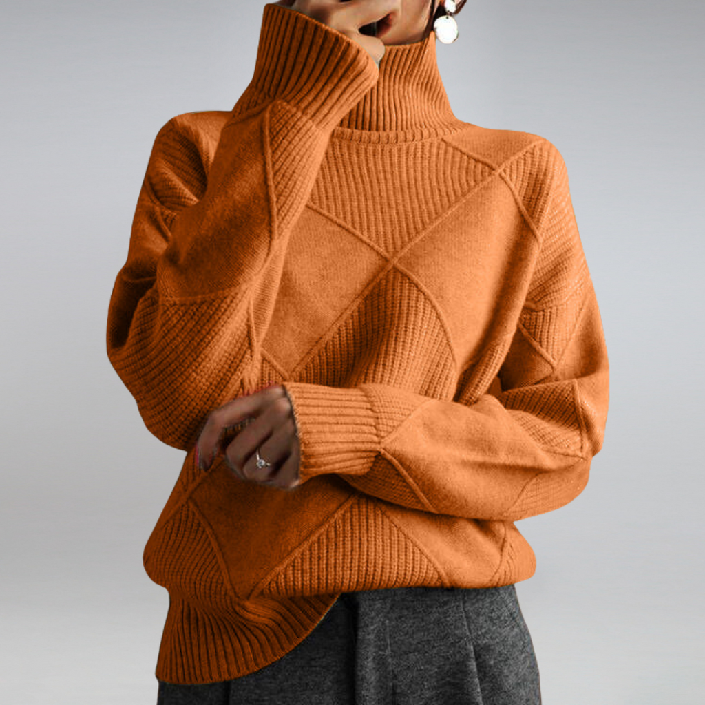 Women’s Textured Turtleneck Sweater