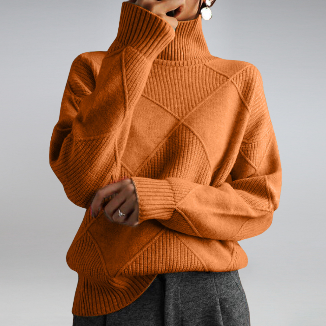 Women’s Textured Turtleneck Sweater