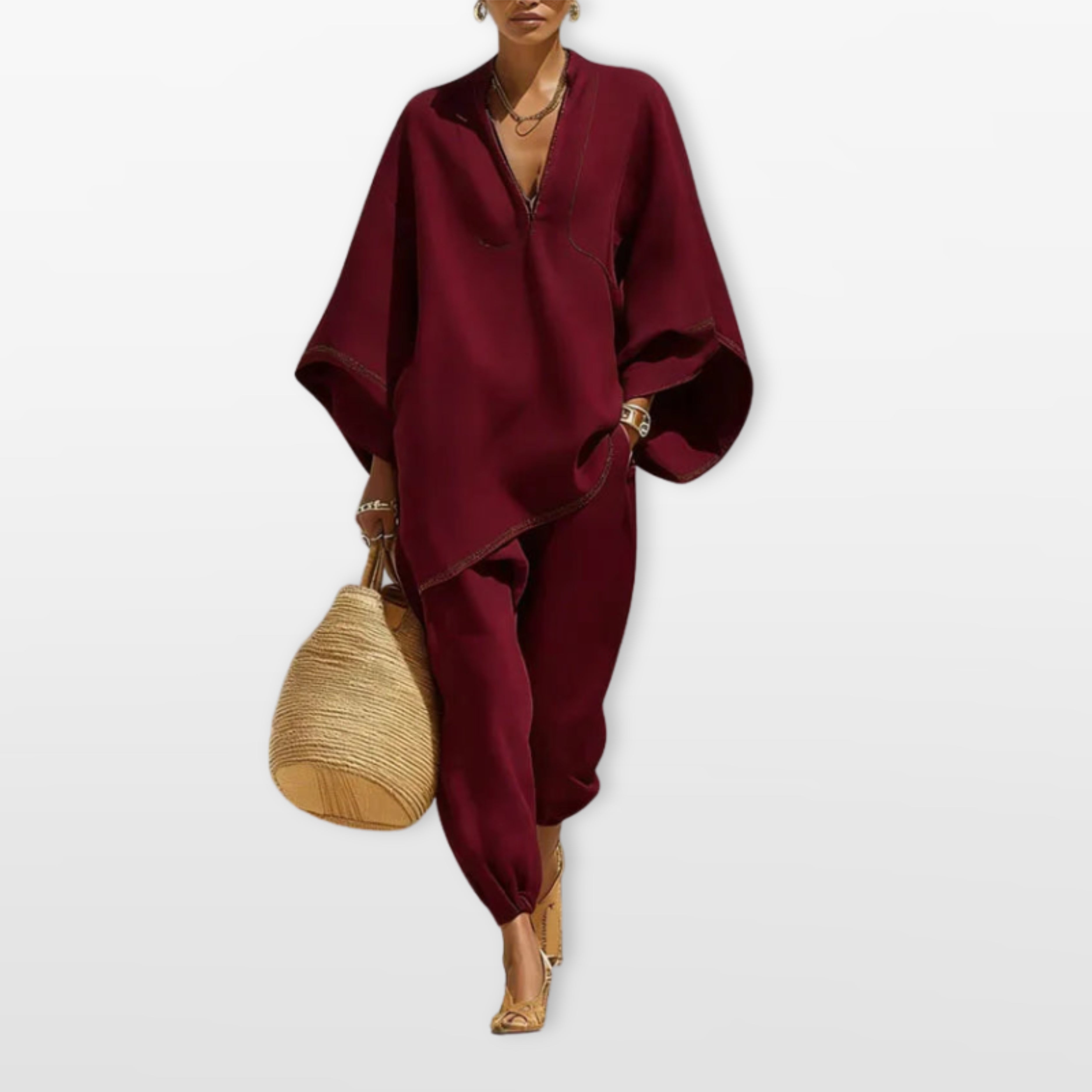 Women’s Two Piece Set Oversized Tunic
