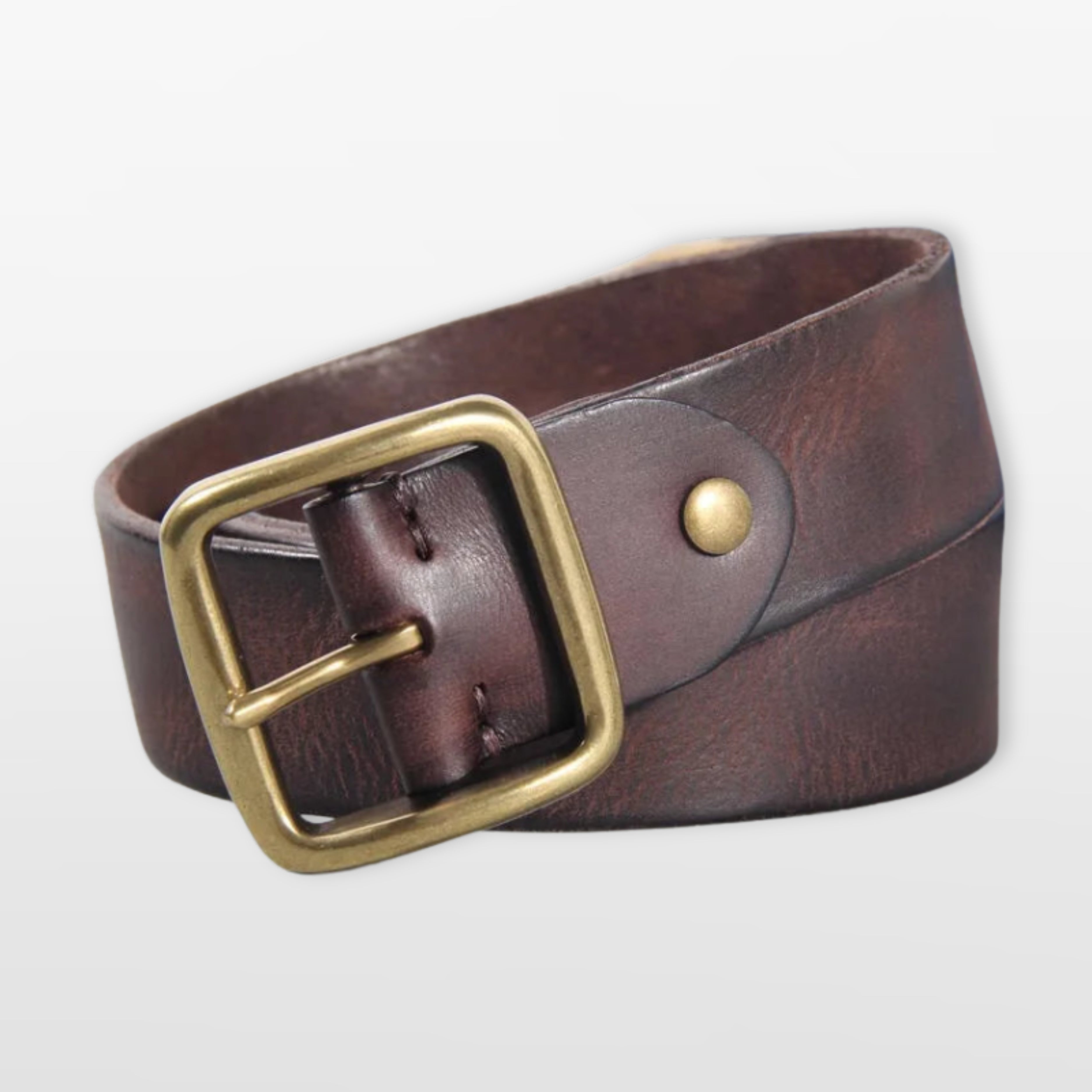 Men’s Leather Belt Casual Buckle Vintage Style