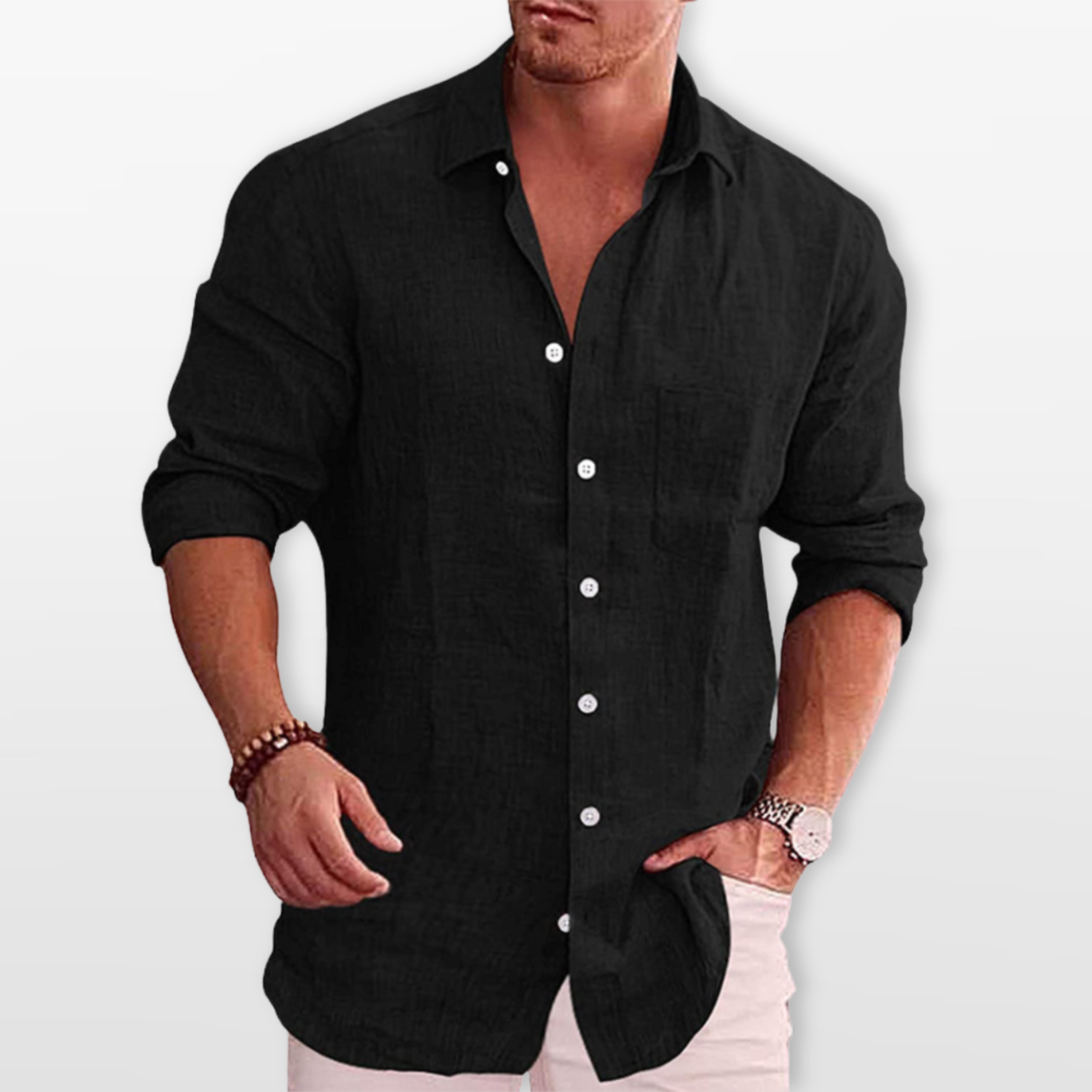 Men’s Casual Button Shirt Relaxed Fit