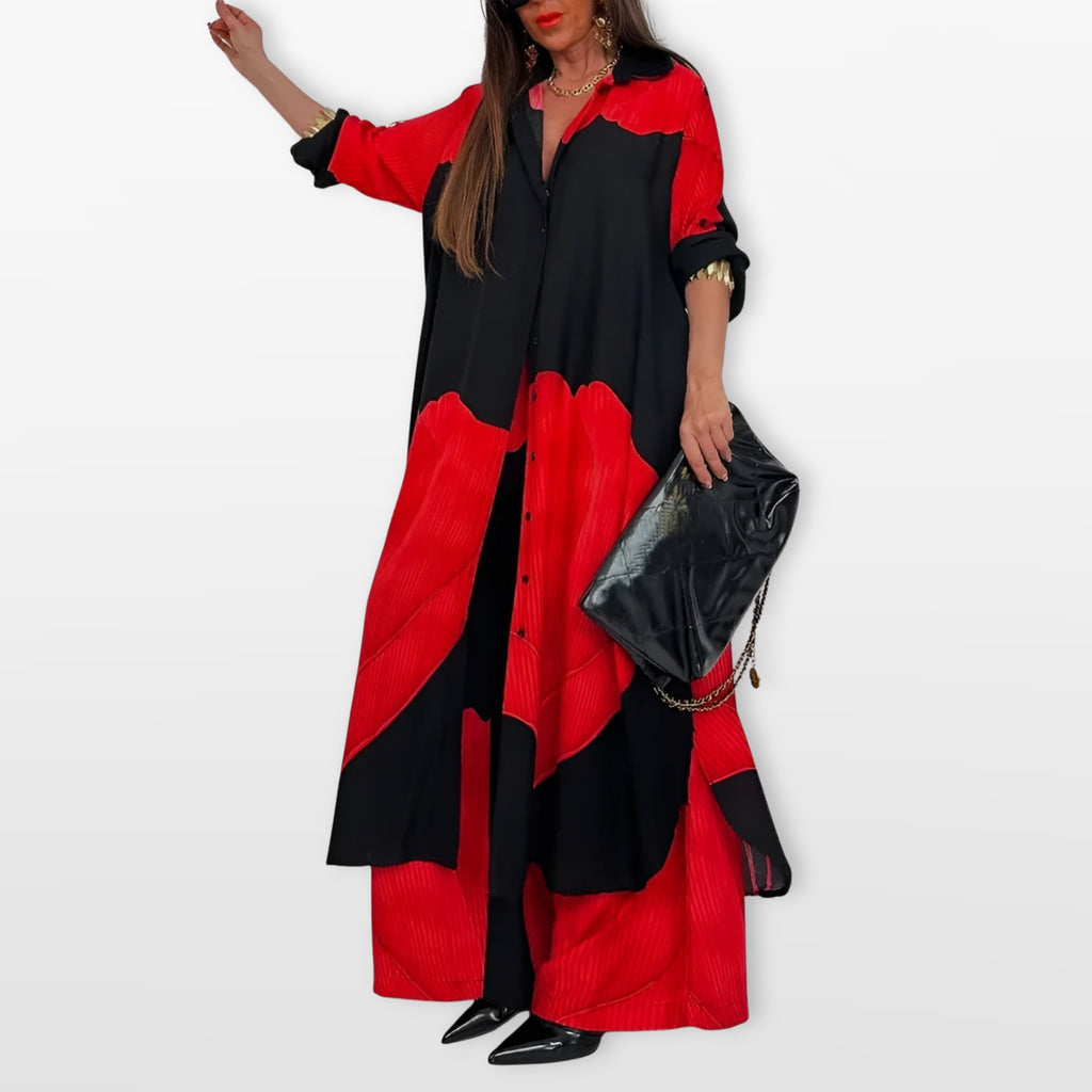 Women’s Boho Shirt And Pants Set