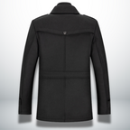 Men’s Layered Stand-Collar Coat