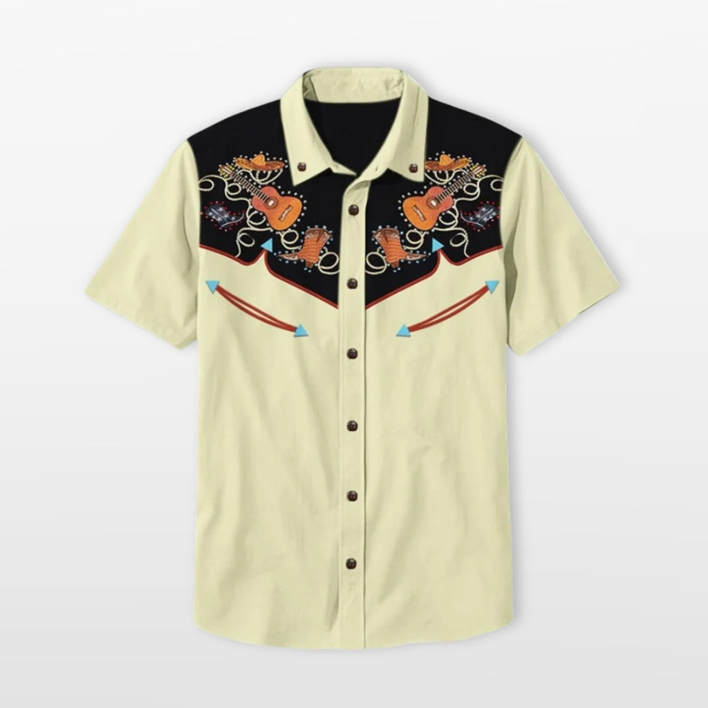 Men's Western Short Sleeve Shirt