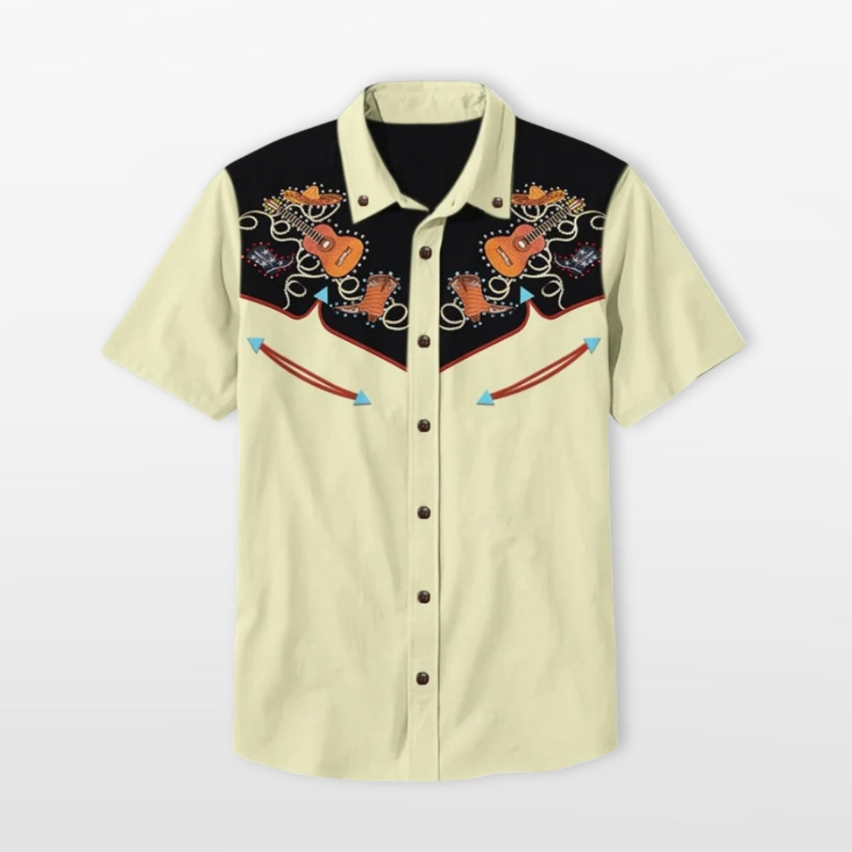 Men's Western Short Sleeve Shirt