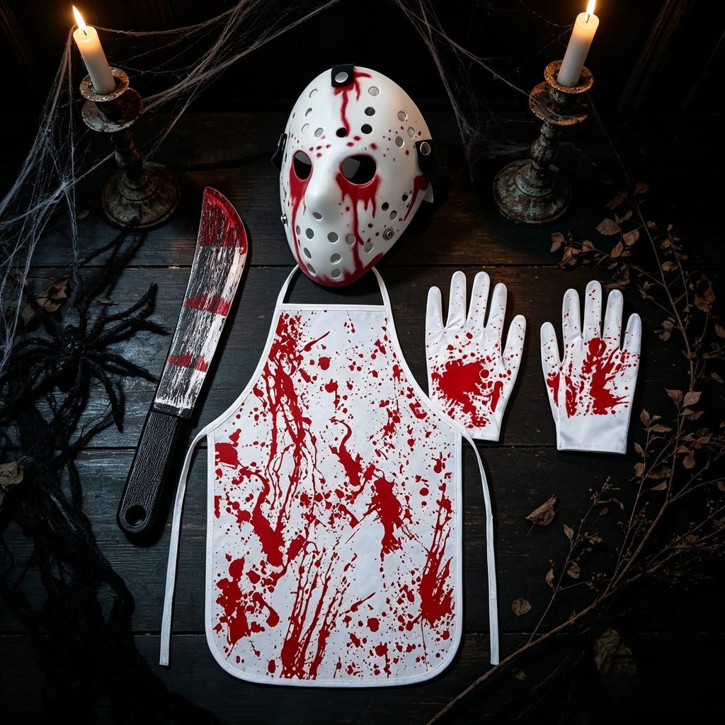 Men’s Halloween Butcher Costume Accessory Set
