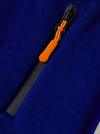 Men's Full-Zip Hooded Sweatshirt with Sleeve Detail