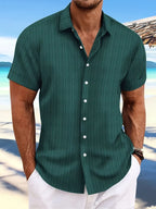 Men’s Textured Button Resort Shirt