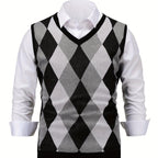 Men’s Stylish Argyle Sweater Vest