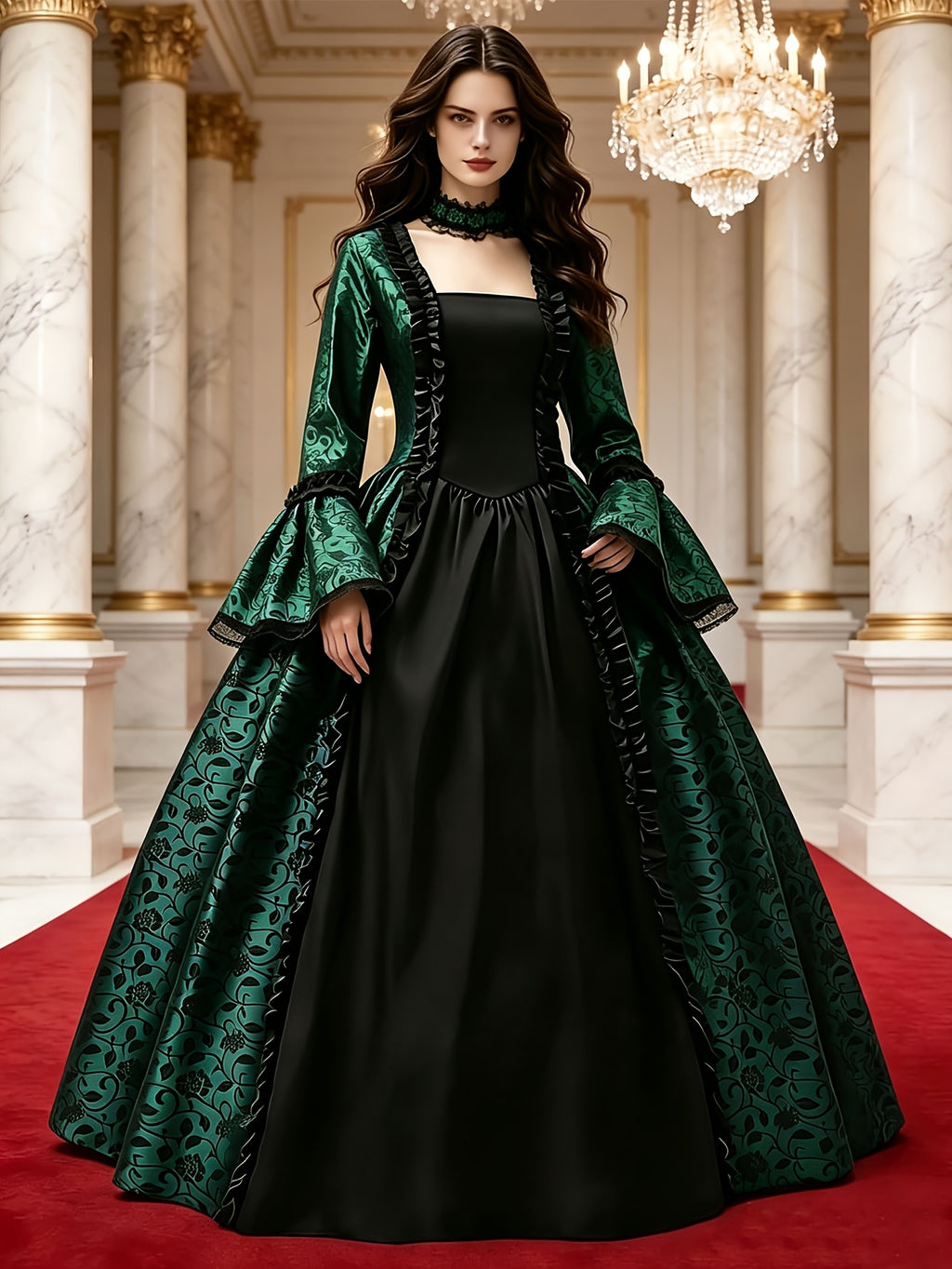 Women’s Halloween Gothic Vampire Costume Dress