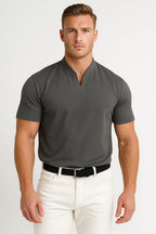Men's Stand Collar Casual Tee