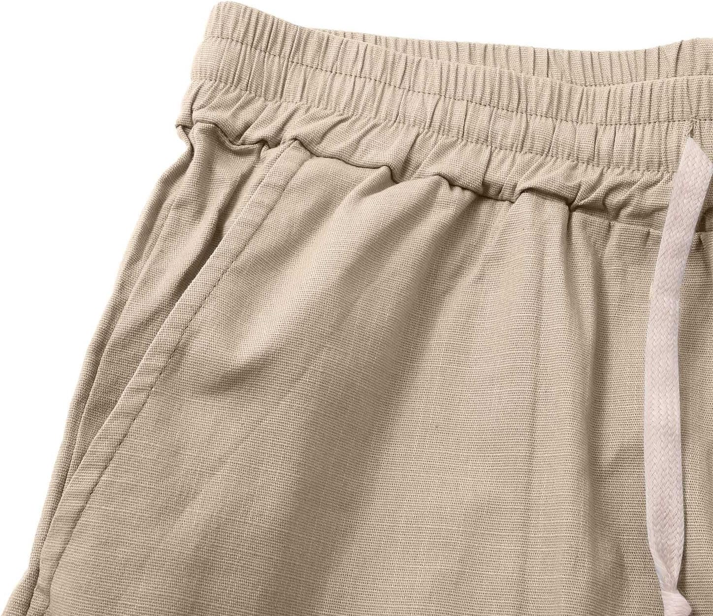 Men's Linen Drawstring Shorts